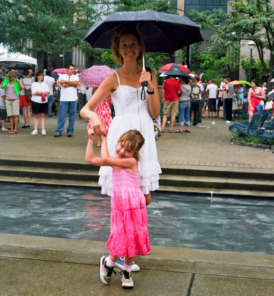 Meredith and Julia, July 4